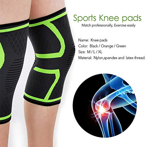 Joelheiras, Romacci Protetor de Joelho Anti-Queda Fino para Corrida de Fitness Ciclismo Montanhismo