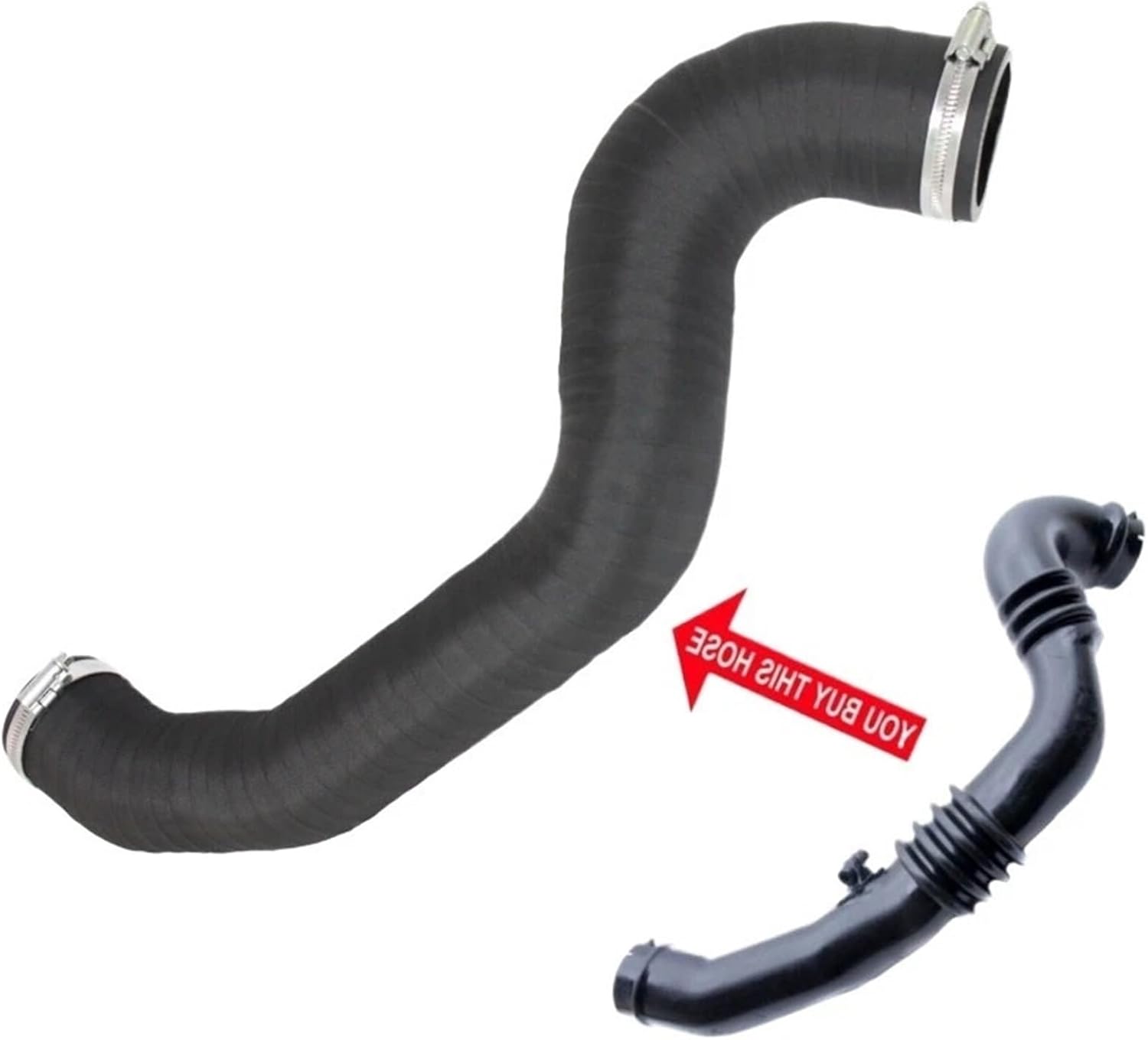3M516C646YH Intercooler Turbo Hose Compatible With C-MAX FOCUS II 2.0 TDCi Compatible with Volvo C30 C70 II S40 V50 OE 6M516K863JA 1530297 31261896