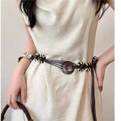 Beaded Butterfly Waist Chain-Handwoven Braided Belt For Women,Unique Body Jewelry For Dresses& Skirts4