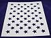 50 Star Field Stencil 14 Mil -17.5"W X 14"H - Painting /Crafts/ Templates