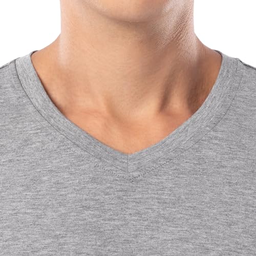 Fruit of the Loom Men's 360 Stretch Sleeve V-Neck Top and Short Sleep Pajama Set3