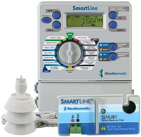 Weathermatic Sl800 with 6 Zones and Slw1 Wired Weather Station