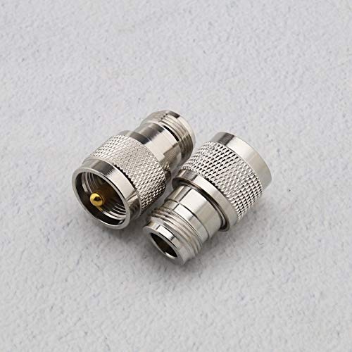 Adaptadores coaxiales N hembra a UHF macho PL259 4 piezas miniatura 6