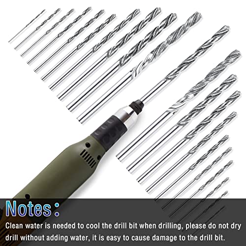 20 Pieces Diamond Drill Bits Set Twist Diamond Tip Drill Bit Heavy Duty Micro Diamond Drill Bit Set For Glass Tile Jewelry, 0.8 Mm 1.0 Mm 1.2 Mm 1.5 Mm 1.8 Mm 2.0 Mm 2.5 Mm 3.0 Mm 3.5 Mm 4.0 Mm #TOP3
