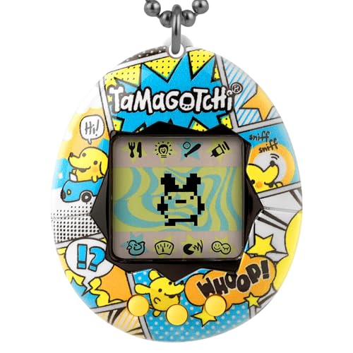 Tamagotchi Original Bandai Comic Book Elektronisches Virtuelles Haustier mit LCDBildschirm auf Deutsch Interaktives Spielzeug mit Minispielen Spielzeug für Kinder ab 8 Jahren 42976