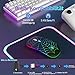 SZO Funkmaus Wiederaufladbare Maus Ergonomische 7-Farben RGB Mit USB Und Typ-C KonverterEinstellbare Genauigkeit (800/1200/1800)