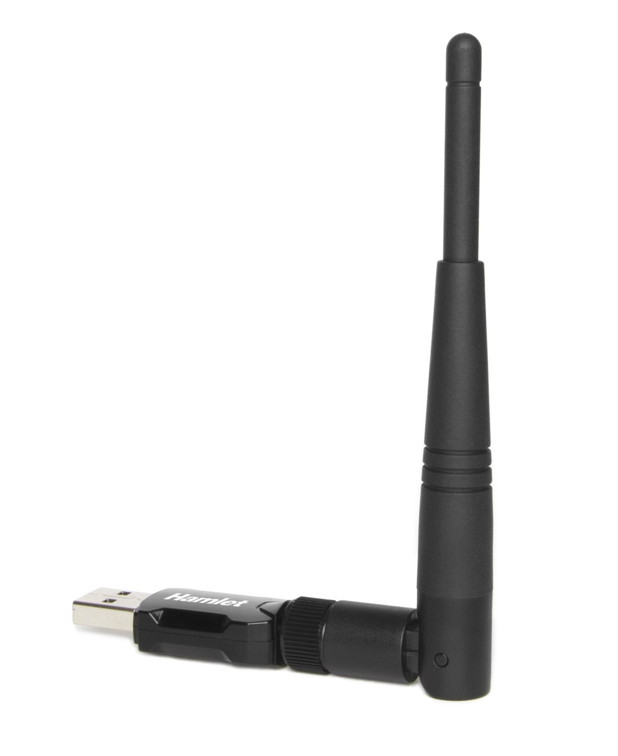 Hamlet HNW600ACU karta sieciowa WLAN 600 Mbit/s - karty sieciowe (bezprzewodowe, USB, WLAN, Wi-Fi 5 (802.11ac), 600 Mbit/s, czarny)