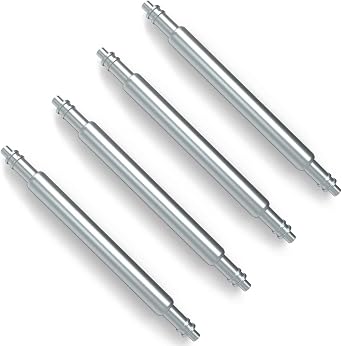 Wellfit Watch Pins, 1.8mm Thickness Heavy Duty Spring Bar, 4 Pack Stainless Steel Watch Band Pins, 18mm