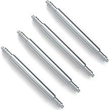 Wellfit Watch Pins, 1.8mm Thickness Heavy Duty Spring Bar, 4 Pack Stainless Steel Watch Band Pins, 24mm