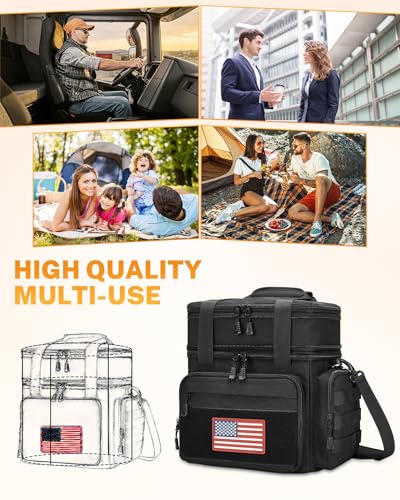 Gafetrey Tactical Double Deck Lunch Box