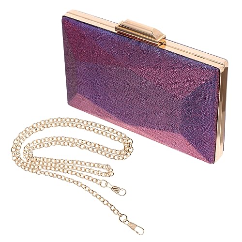Pochette de soirée pourpre spacieuse contre le manque de place en mariage