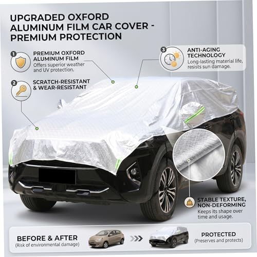 Cubierta de medio coche de aluminio impermeable para SUV 3