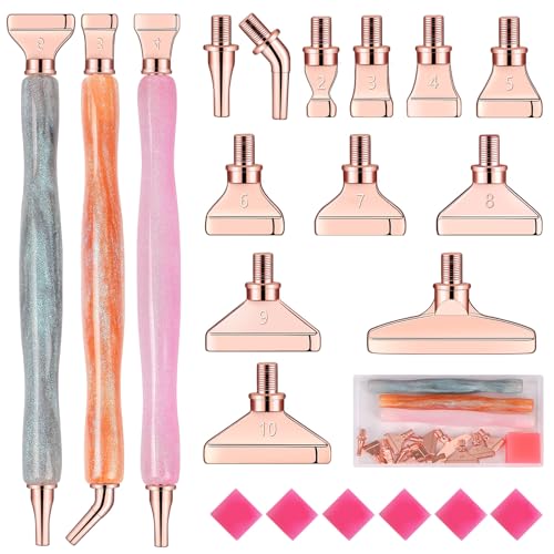 Juego de herramientas de pintura de diamantes con 12 puntas multiplacer roscadas