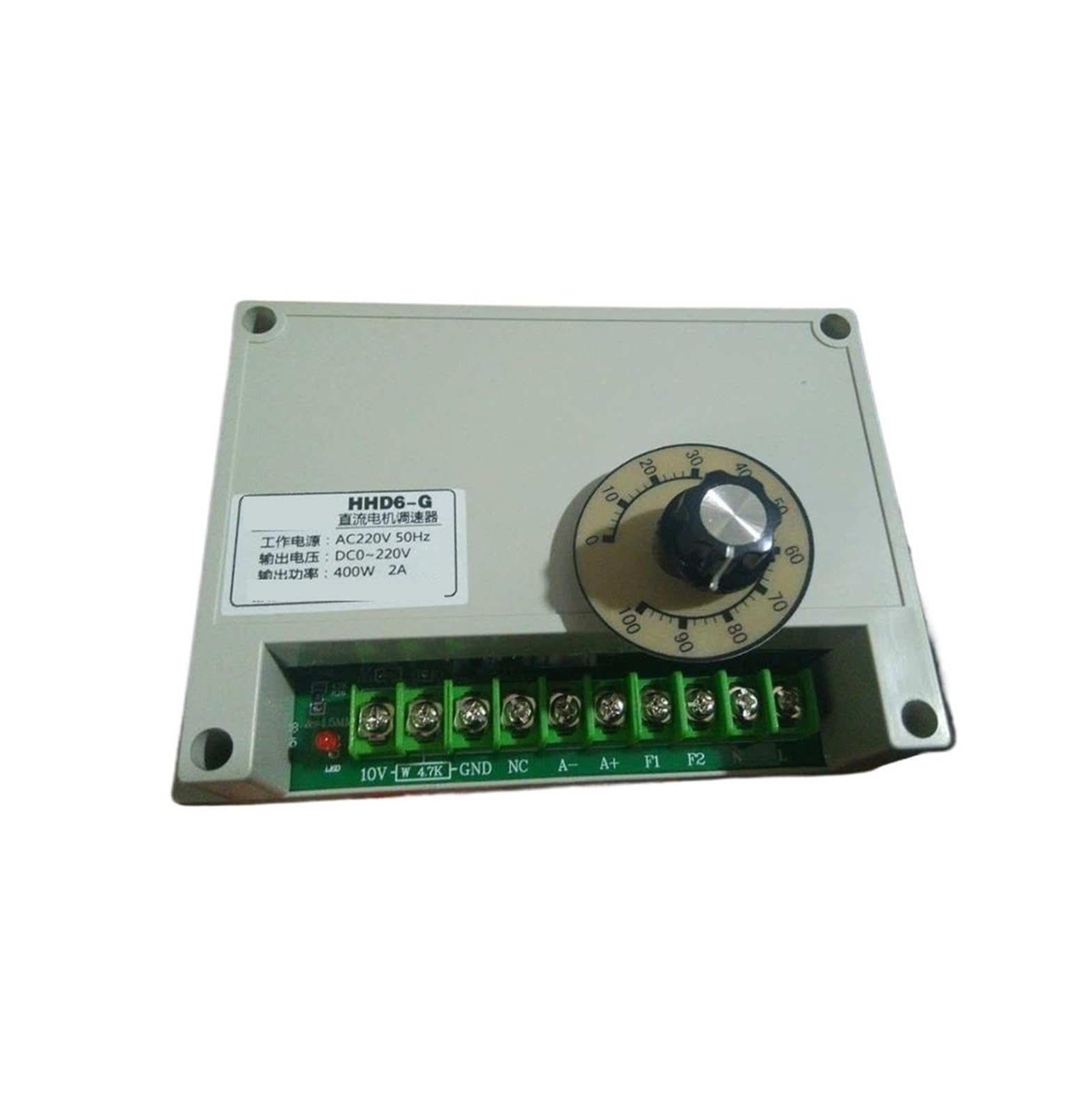 Controlador de velocidad de motor de CC alta potencia HHD6-G HHD6-422 400W alimentación CA 220V