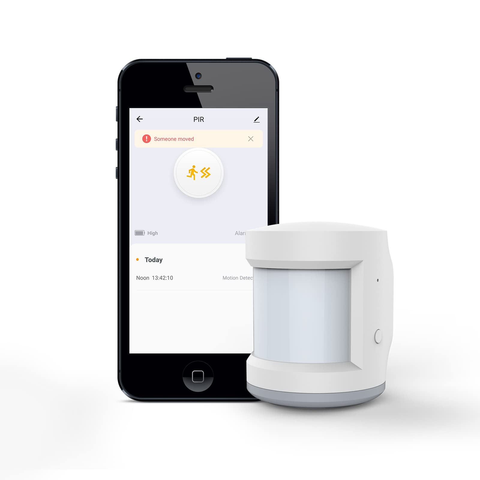 MOES Motion Sensor, Human Detector, Zigbee Connection, Tuya App Control Alarm System, Requires MOES ZigBee Hub
