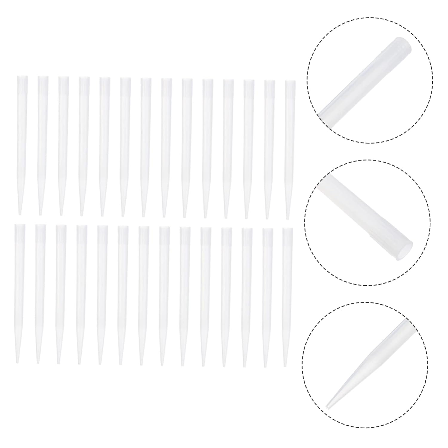 300pcs Plastic Pipette Tips for Laboratory Analysis Dnase Rnase Compatible
