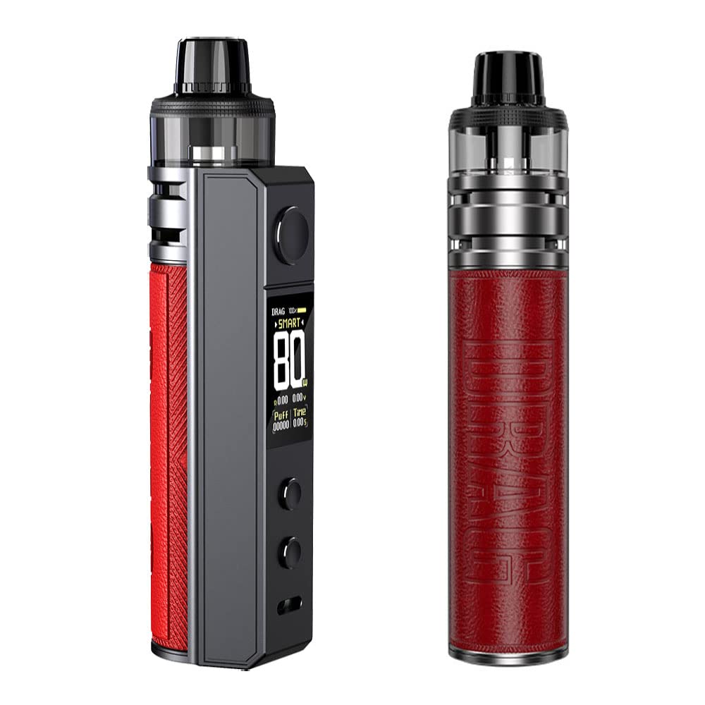 Drag H80S Kit (Rojo) 80W, VOO/POO E-Cig Vaporizer Equipado con 4.5ml PnP  POD II, Vape Kit Powered by Single 18650 Battery (No incluida), Sin  nicotina : Amazon.es: Electrnica