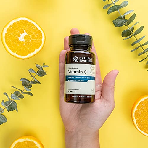 Natures Sunshine Vitamin C Time Release, 1000 Mg, 120 Tablets | Supports The Immune System And Quench Dangerous Free Radicals #TOP1