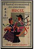 FESTIVAL CORNEMUSES BREST 1967 Poster Reproduktion – 