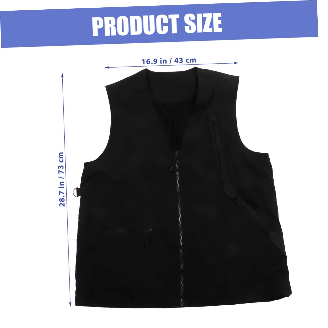 Gilet de Dresseur pour Chien Imperméable Noir en Polyester Mesh