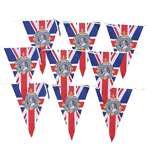 Banderines Jubilee con 40 banderas de dos tamaños alternados en tira de 10m