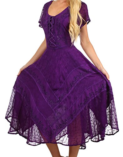 Sakkas Marigold Embroidered Fairy Dress4