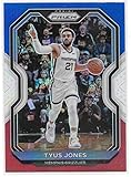 Tyus Jones 2020-21 Panini Prizm Prizms Red White and Blue Card #21