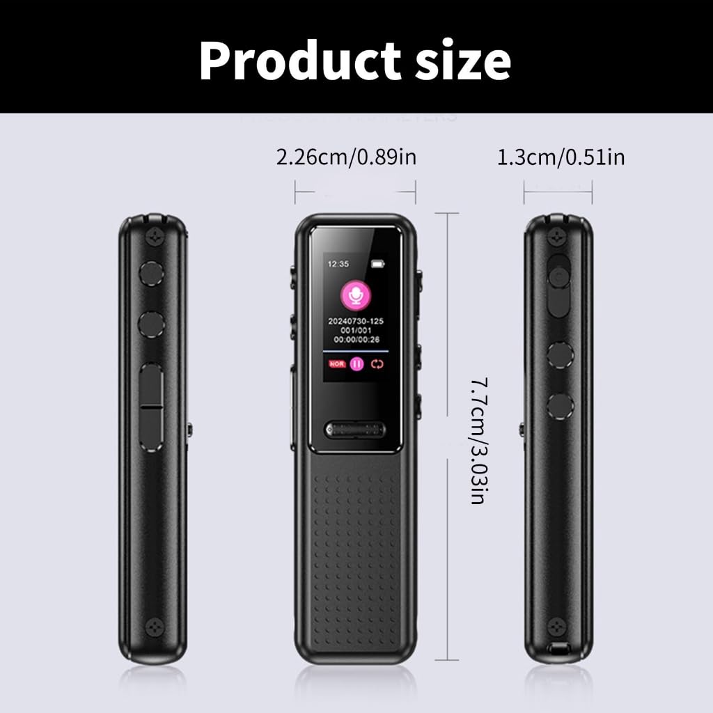 ZD39 - Grabadora auditiva de alta capacidad de 32 GB/64 GB para clases y conferencias
