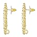Aheli Gold Plated Kundan Studded Big Round Stud Earrings Ethnic Fashion Stylish Jewellery Gift for Women