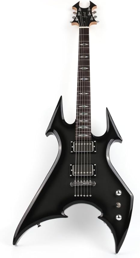 Fojill FHM-602 Solid Body Full Size Canadian Maple Neck Genuine Rosewood Fretboard Fingerboard Mahoghany Body Electric Guitar(Metallic Black)