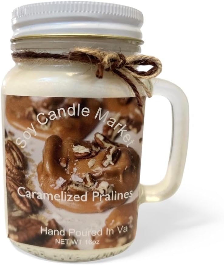 Soy Candles Fruity Pebbles Scented | Handmade & Highly Aromatic Candles Burns up to 85 Hours in Glass Jar - Perfect for Home Decor, Wedding, Birthday, Dinner (16 oz)