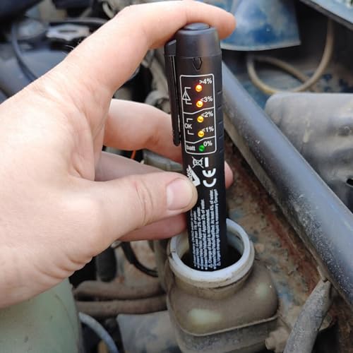 image for Ohleats Brake Fluid Liquid Tester Pen with 5 LED Indicators, DOT 3 DOT