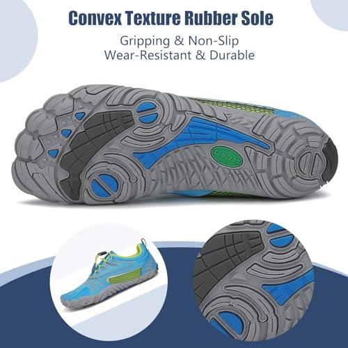 Image of SAGUARO Womens Mens Barefoot Shoes Minimalist Trail Runner Wide Toe Box Zero Drop Outdoor Cross Training Shoe