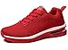 GAXmi Scarpe Running Donna Ginnastica Cuscino d'Aria Sneakers Fitness Sportive Scarpe da Corsa Rosso 36.5 EU (Etichetta 38)