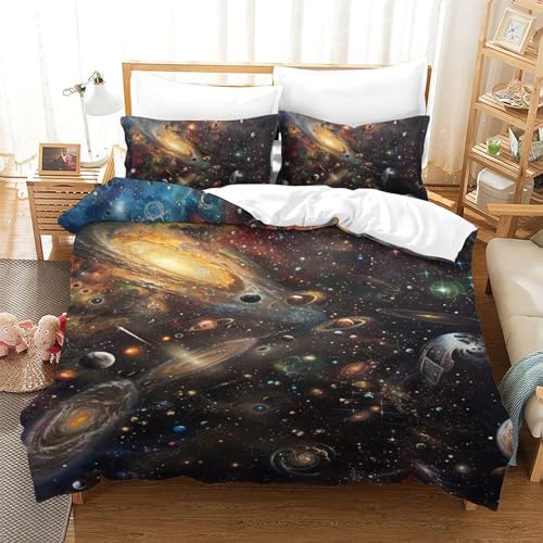 Housse de couette avec impression 3D ciel pour s'endormir avec sérénité - 2