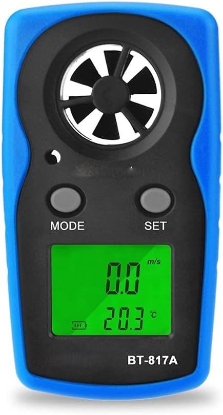 ZLXDP Wind Speed Meter Handheld Anemometer Digital Gauge Thermometer Air Velocity&Temperature Measurement for DIY Work (Size :) : Patio, Lawn & Garden
