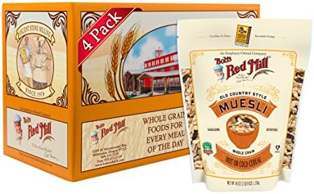 Bob's Red Mill Resealable Old Country Style Muesli Cereal, 40 Ounce (Pack of 4)