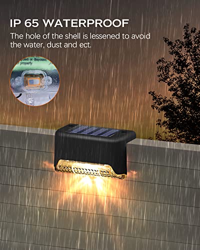 Kialush 20 Pack Solar Deck Lights Outdoor Waterproof Solar Powered Used Outside, Solar Lights For Deck, Stairs, Patio Fence, Garden, Tiny Led Step Lights #TOP3