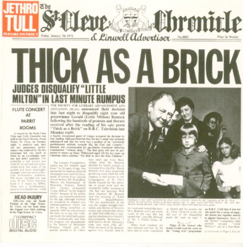 Thick As a Brick [Audio CD] Tull, Jethro