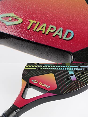 Beach Tennis Racket Carbon 28 Agujeros con Funda miniatura 4