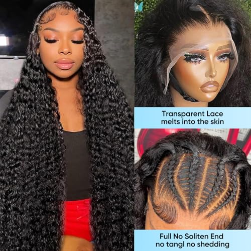 BJVT Deep Wave Lace Front Wigs - 200 Density Human Hair