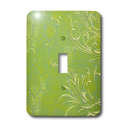 Interrupteur unique vert citron 3dRose lsp_43758_1 pour rénovation murale colorée
