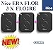 Produktbild 3 x Nice FLO2RE ERA FLOR Kanal Fernbedienung Sender 433,92 MHz Sender. Kompatibel mit FLOR-S, INTI, ONE, ERA ONE