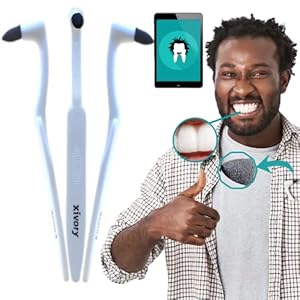 Xivory 8-in-1 set 4 tandsteenverwijderaar met tandzijde, tandspiegel, tandsonde, interdentale borstel voor tandreiniging, witte tanden bleken tandreiniging tandverzorging