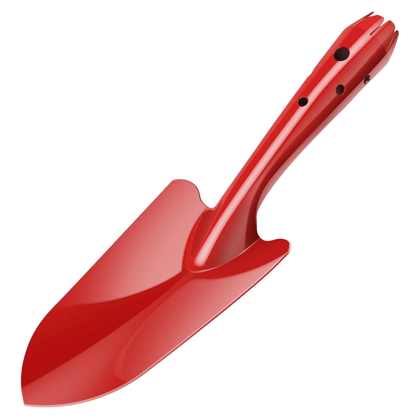 Garden Trowel Rust Resistant Metal Garden Hand Shovel Small Gardening Tools for Plantings Digging Succulent Care(Red)