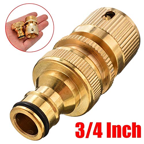 Connettori per Tubi Flessibili 2PC Ottone 3/4 di Pollice Tubo Rubinetto connettore rapido Filettatura Femmina Adattatore Garden Watering Connettori Hose Fitting .per casa, Giardino, Parco