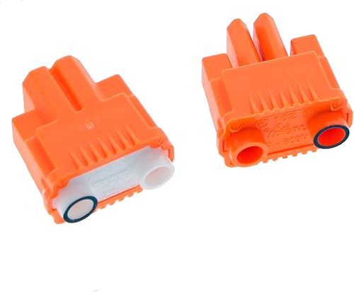 Miniatura 4 de IDEAL INDUSTRIES INC. 30-352J - Enchufe de alimentación de desconexión de luminarias, 2 cables, naranja, (paquete de 150)