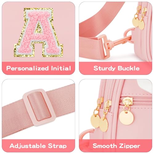 Image of Initial Sling Bag Crossbody Purse for Kids Girls Age 3-8