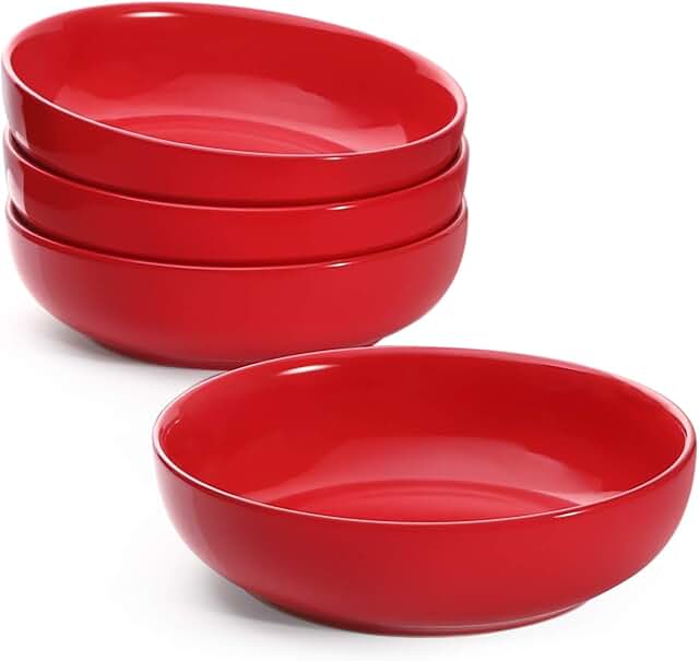 Amazon.co.uk red pasta bowls