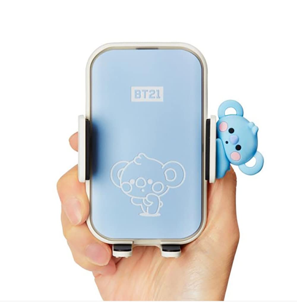 KHVATECBT21 Fast Wireless Car Charger QI Mobile Cellphone Holder Cradle Mount (Minini KOYA)